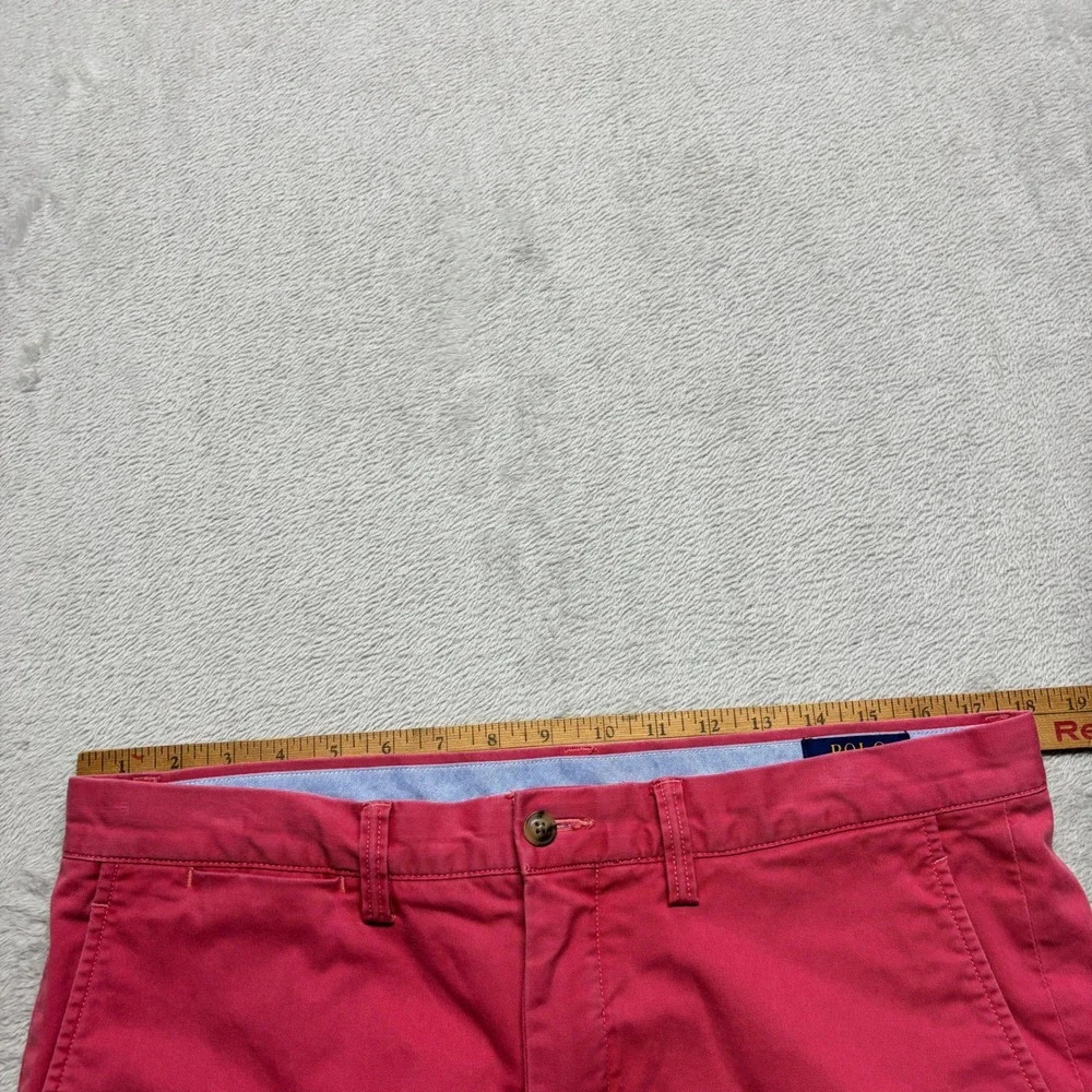 Polo Ralph Lauren Chinos Men 34x30 (Fits 36x30) Stretch Straight Fit Salmon Pink
